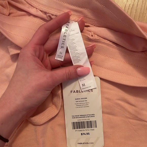 Pink fabletics joggers!!! Never worn! - Picture 3 of 5